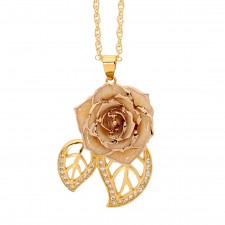  Pendentif rose blanche. Style de feuille